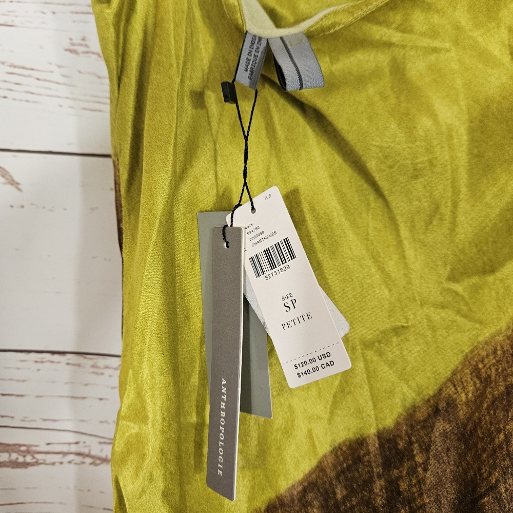 NWT Anthropologie | Bl-nk | Multicolored Slip Maxi Dress PETITE - Picture 7 of 8